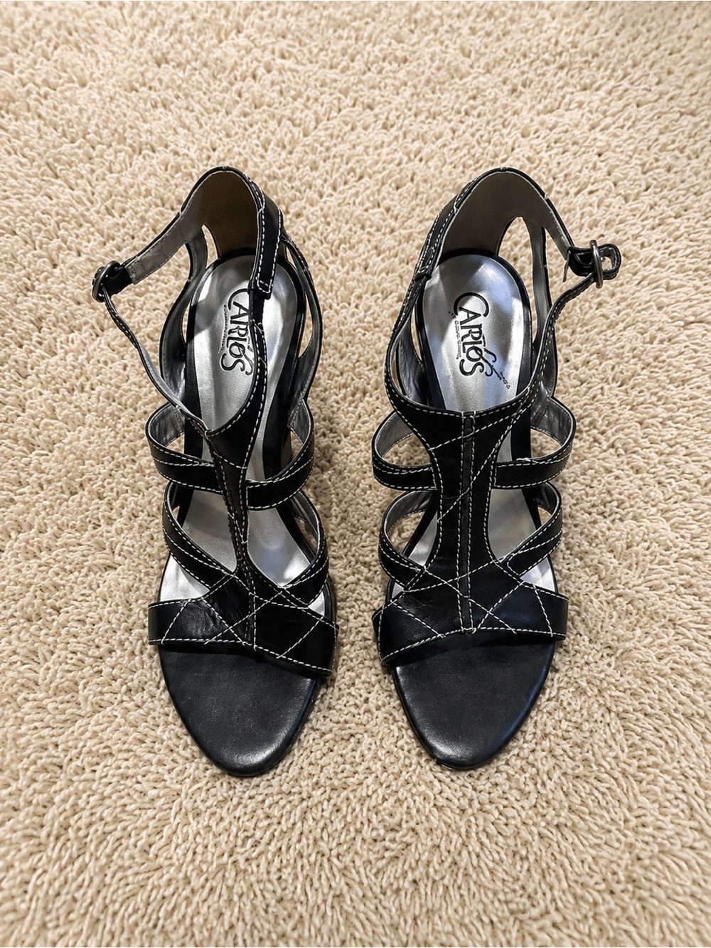 Black Strappy Women's Sandals